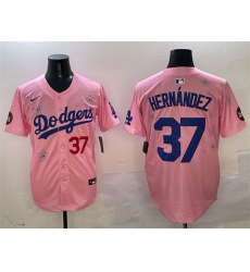 Men Los Angeles Dodgers 37 Teoscar Hernandez Pink 2025 Tokyo Series Limited Stitched Baseball Jersey Men Los Angeles Dodgers 37 Teoscar Hernandez Pink 2025 Tokyo Series Limited Stitched Baseball Jersey
