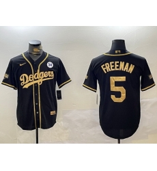 Men Los Angeles Dodgers 5 Freddie Freeman Black Gold 2024 World Series Champions Limited Stitched Baseball Jersey 2 Men Los Angeles Dodgers 5 Freddie Freeman Black Gold 2024 World Series Champions Limited Stitched Baseball Jersey 2