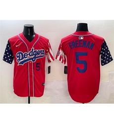 Men Los Angeles Dodgers 5 Freddie Freeman Red Limited Stitched Baseball Jersey Men Los Angeles Dodgers 5 Freddie Freeman Red Limited Stitched Baseball Jersey
