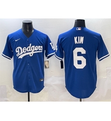 Men Los Angeles Dodgers 6 Hyeseong Kim Royal Cool Base Stitched Baseball Jersey Men Los Angeles Dodgers 6 Hyeseong Kim Royal Cool Base Stitched Baseball Jersey