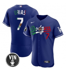 Men Los Angeles Dodgers 7 Julio Urias Royal Mexico Special Vin Scully Patch Flex Base Stitched Baseball Jersey Men Los Angeles Dodgers 7 Julio Urias Royal Mexico Special Vin Scully Patch Flex Base Stitched Baseball Jersey