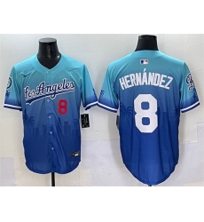 Men Los Angeles Dodgers 8 Enrique Hernandez Blue Limited Stitched Baseball Jersey Men Los Angeles Dodgers 8 Enrique Hernandez Blue Limited Stitched Baseball Jersey