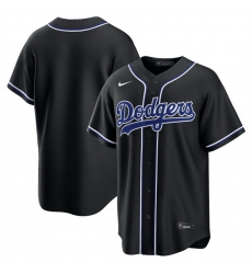 Men Los Angeles Dodgers Blank 2026 Fashion Replica Black Out Stitched Baseball Jersey