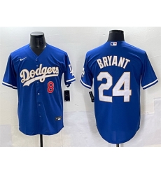 Men Los Angeles Dodgers Front 8 Back 24 Kobe Bryant Blue Gold Cool Base Stitched Jersey Men Los Angeles Dodgers Front 8 Back 24 Kobe Bryant Blue Gold Cool Base Stitched Jersey