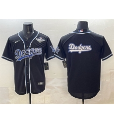Men Los Angeles Dodgers Team Big Logo Black Fashion 2025 World Series Cool Base Stitched Baseball Jersey 002 Men Los Angeles Dodgers Team Big Logo Black Fashion 2025 World Series Cool Base Stitched Baseball Jersey 002