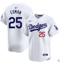 Men Los Angeles Dodgers Tommy Edman #25 White Flex Base Stitched MLB Jersey Men Los Angeles Dodgers Tommy Edman #25 White Flex Base Stitched MLB Jersey