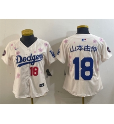 Women Los Angeles Dodgers 18 u5C71 u672C u7531 u4F38 Cream 2025 Tokyo Series Limited Stitched Baseball Jersey Women Los Angeles Dodgers 18 u5C71 u672C u7531 u4F38 Cream 2025 Tokyo Series Limited Stitched Baseball Jersey