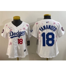 Youth Los Angeles Dodgers 18 Yoshinobu Yamamoto White 2025 Tokyo Series Limited Stitched Baseball Jersey Youth Los Angeles Dodgers 18 Yoshinobu Yamamoto White 2025 Tokyo Series Limited Stitched Baseball Jersey