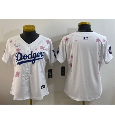 Youth Los Angeles Dodgers Blank White 2025 Tokyo Series Limited Stitched Baseball Jersey