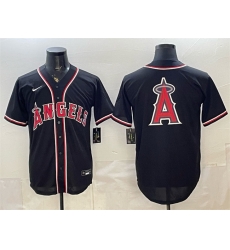 Men Los Angeles Angels Team Big Logo 2026 Fashion Replica Black Out Stitched Baseball Jerseys