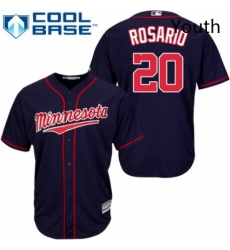 Youth Majestic Minnesota Twins 20 Eddie Rosario Replica Navy Blue Alternate Road Cool Base MLB Jersey Youth Majestic Minnesota Twins 20 Eddie Rosario Replica Navy Blue Alternate Road Cool Base MLB Jersey
