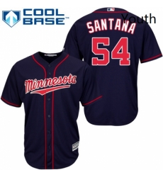 Youth Majestic Minnesota Twins 54 Ervin Santana Authentic Navy Blue Alternate Road Cool Base MLB Jersey Youth Majestic Minnesota Twins 54 Ervin Santana Authentic Navy Blue Alternate Road Cool Base MLB Jersey