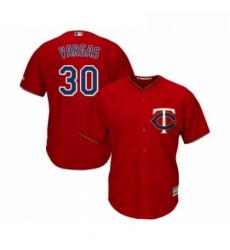 Youth Minnesota Twins 30 Kennys Vargas Replica Scarlet Alternate Cool Base Baseball Jersey Youth Minnesota Twins 30 Kennys Vargas Replica Scarlet Alternate Cool Base Baseball Jersey