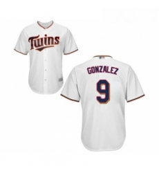 Youth Minnesota Twins 9 Marwin Gonzalez Replica White Home Cool Base Baseball Jersey Youth Minnesota Twins 9 Marwin Gonzalez Replica White Home Cool Base Baseball Jersey
