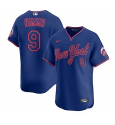 Men New York Mets Brandon Nimmo #9 Nike Royal Alternate Limited Player Jersey Men New York Mets Brandon Nimmo #9 Nike Royal Alternate Limited Player Jersey