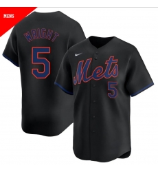 Men New York Mets David Wright #5 Black Limited Alternate Stitched Jersey Men New York Mets David Wright #5 Black Limited Alternate Stitched Jersey