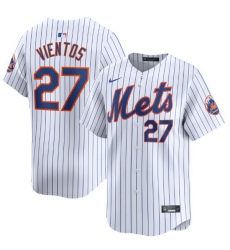Men New York Mets Mark Vientos 27 White Flex Base Stitched Jersey