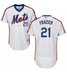 Mens Majestic New York Mets 21 Todd Frazier White Alternate Flex Base Authentic Collection MLB Jersey Mens Majestic New York Mets 21 Todd Frazier White Alternate Flex Base Authentic Collection MLB Jersey