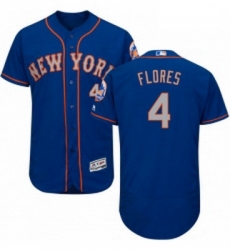 Mens Majestic New York Mets 4 Wilmer Flores RoyalGray Alternate Flex Base Authentic Collection MLB Jersey Mens Majestic New York Mets 4 Wilmer Flores RoyalGray Alternate Flex Base Authentic Collection MLB Jersey