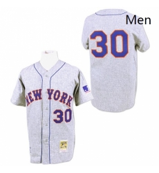 Mens Mitchell and Ness 1969 New York Mets 30 Nolan Ryan Replica Grey Throwback MLB Jersey Mens Mitchell and Ness 1969 New York Mets 30 Nolan Ryan Replica Grey Throwback MLB Jersey