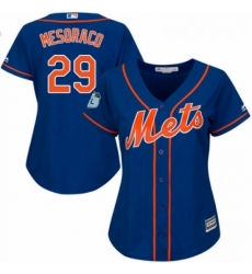 Womens Majestic New York Mets 29 Devin Mesoraco Authentic Royal Blue Alternate Home Cool Base MLB Jersey Womens Majestic New York Mets 29 Devin Mesoraco Authentic Royal Blue Alternate Home Cool Base MLB Jersey