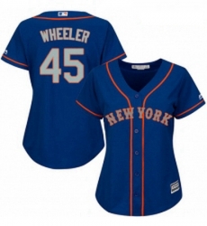 Womens Majestic New York Mets 45 Zack Wheeler Authentic Royal Blue Alternate Road Cool Base MLB Jersey Womens Majestic New York Mets 45 Zack Wheeler Authentic Royal Blue Alternate Road Cool Base MLB Jersey