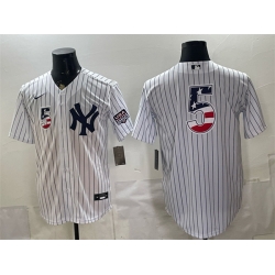 Men New York Yankees  11 Anthony Volpe White 2026 USA 250 Fourth of July Home Stadium Stitched Baseball Jersey