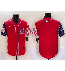 Men New York Yankees Blank Red American Style Limited Stitched Baseball Jersey Men New York Yankees Blank Red American Style Limited Stitched Baseball Jersey