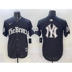 Men New York Yankees Team Big Logo Black  27Gothic Legacy Edition 27 Vapor Premier Limited Stitched Baseball Jersey 003