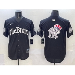 Men New York Yankees Team Big Logo Black  27Gothic Legacy Edition 27 Vapor Premier Limited Stitched Baseball Jersey 005