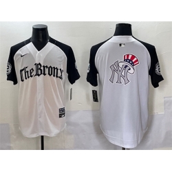 Men New York Yankees Team Big Logo White Black  27Gothic Legacy Edition 27 Vapor Premier Limited Stitched Baseball Jersey 002