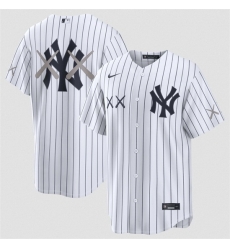 Men  New York Yankees x-KAWS White Stadium Stitched Baseball Jersey