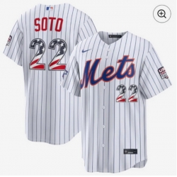 Men's New York Yankees #22 Ben Rice White 2026 USA 250 Fourth of July Home Stadium Stitched Baseball Jersey