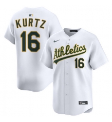 Men Athletics Nike Home Limited Custom Jersey White Kurtz Nick 16 Men Athletics Nike Home Limited Custom Jersey White Kurtz Nick 16
