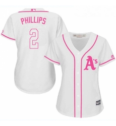 Womens Majestic Oakland Athletics 2 Tony Phillips Replica White Fashion Cool Base MLB Jersey Womens Majestic Oakland Athletics 2 Tony Phillips Replica White Fashion Cool Base MLB Jersey