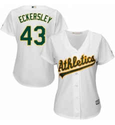 Womens Majestic Oakland Athletics 43 Dennis Eckersley Authentic White Home Cool Base MLB Jersey Womens Majestic Oakland Athletics 43 Dennis Eckersley Authentic White Home Cool Base MLB Jersey