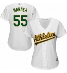 Womens Majestic Oakland Athletics 55 Sean Manaea Replica White Home Cool Base MLB Jersey Womens Majestic Oakland Athletics 55 Sean Manaea Replica White Home Cool Base MLB Jersey
