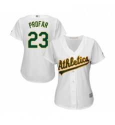 Womens Oakland Athletics 23 Jurickson Profar Replica White Home Cool Base Baseball Jersey Womens Oakland Athletics 23 Jurickson Profar Replica White Home Cool Base Baseball Jersey