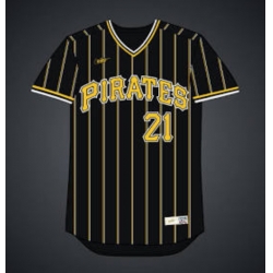 Men Roberto Clemente #21 Black Pittsburgh Pirates Stitched MLB jersey