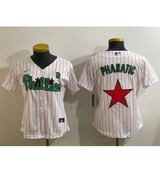 Women Philadelphia Phillies Phanatic White Green Stitched Baseball Jersey Women Philadelphia Phillies Phanatic White Green Stitched Baseball Jersey