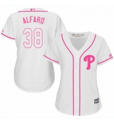 Womens Majestic Philadelphia Phillies 38 Jorge Alfaro Replica White Fashion Cool Base MLB Jersey Womens Majestic Philadelphia Phillies 38 Jorge Alfaro Replica White Fashion Cool Base MLB Jersey