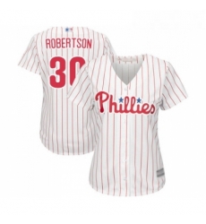 Womens Philadelphia Phillies 30 David Robertson Replica White Red Strip Home Cool Base Baseball Jersey Womens Philadelphia Phillies 30 David Robertson Replica White Red Strip Home Cool Base Baseball Jersey