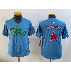 Youth Philadelphia Phillies Light Blue Phanatic Limited Stitched Jersey