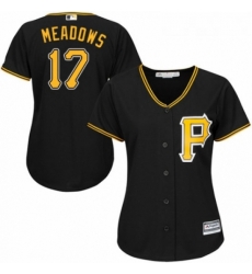 Womens Majestic Pittsburgh Pirates 17 Austin Meadows Authentic Black Alternate Cool Base MLB Jersey Womens Majestic Pittsburgh Pirates 17 Austin Meadows Authentic Black Alternate Cool Base MLB Jersey