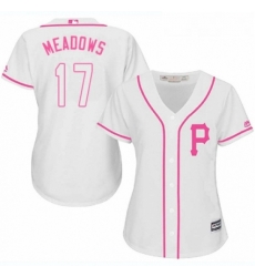 Womens Majestic Pittsburgh Pirates 17 Austin Meadows Authentic White Fashion Cool Base MLB Jersey Womens Majestic Pittsburgh Pirates 17 Austin Meadows Authentic White Fashion Cool Base MLB Jersey