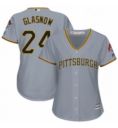 Womens Majestic Pittsburgh Pirates 24 Tyler Glasnow Replica Grey Road Cool Base MLB Jersey Womens Majestic Pittsburgh Pirates 24 Tyler Glasnow Replica Grey Road Cool Base MLB Jersey