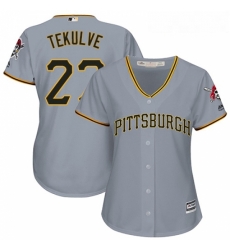 Womens Majestic Pittsburgh Pirates 27 Kent Tekulve Authentic Grey Road Cool Base MLB Jersey Womens Majestic Pittsburgh Pirates 27 Kent Tekulve Authentic Grey Road Cool Base MLB Jersey