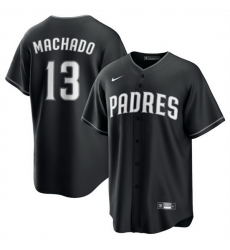 Men San Diego Padres 13 Manny Machado Black Lights Out Limited Stitched Baseball Jersey Men San Diego Padres 13 Manny Machado Black Lights Out Limited Stitched Baseball Jersey