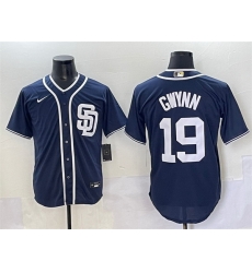 Men San Diego Padres 19 Tony Gwynn Navy Cool Base Stitched Baseball Jersey Men San Diego Padres 19 Tony Gwynn Navy Cool Base Stitched Baseball Jersey