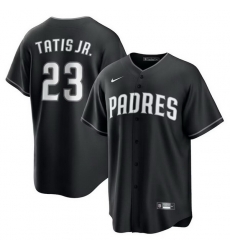 Men San Diego Padres 23 Fernando Tatis Jr Black Stitched Baseball Jersey Men San Diego Padres 23 Fernando Tatis Jr Black Stitched Baseball Jersey